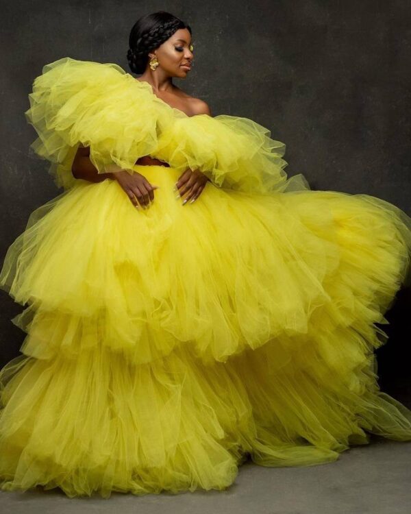 LadyBeellionaire Fashion Nigeria - Wild Forest Dress
